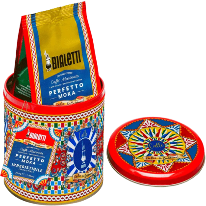 Мляно кафе Dolce&Gabbana Perfetto Moka Irresistibile 0.200кг. + подарък кутия за кафе, червен