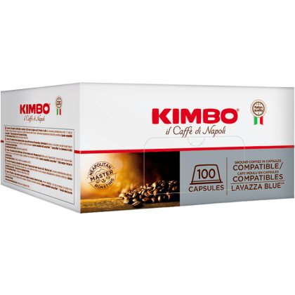 Kафе капсули Kimbo съвместими с Lavazza Blue,100 капсули