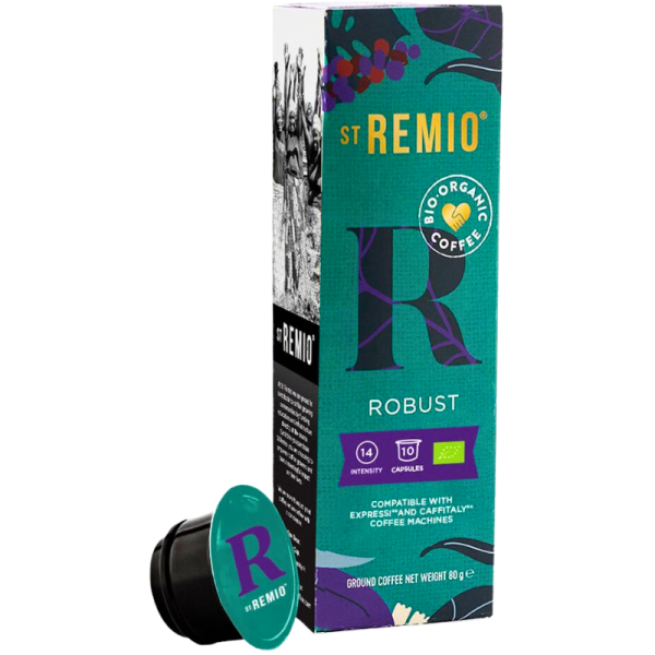 Кафе капсули St.Remio Robust съвместими с Caffitaly, 10 капсули