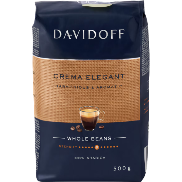 Кафе на зърна Davidoff Cafe Crema Elegant, 0.500кг