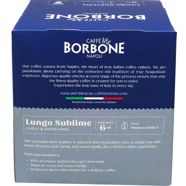Кафе капсули Borbone Lungo Sublime съвместими с Dolce Gusto, 16 капсули