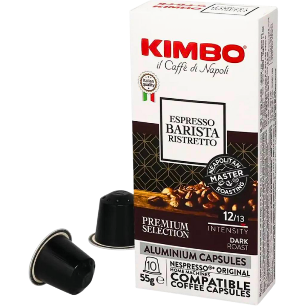 Кафе капсули Kimbo Espresso Barista Ristretto съвместими с Nespresso, 10 капсули