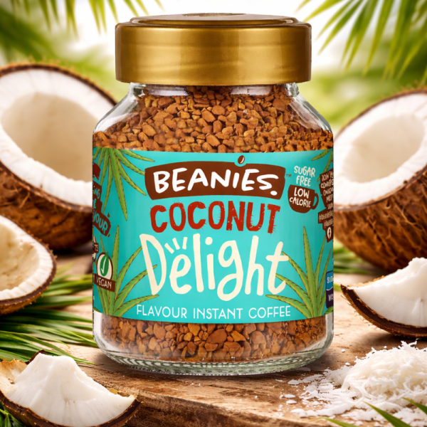 Разтворимо кафе Beanies с аромат на кокосов десерт, 50гр.