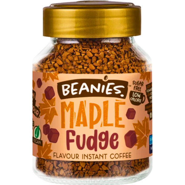 Разтворимо кафе Beanies с аромат на кленов сироп и фъдж, 50гр.