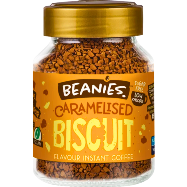 Разтворимо кафе Beanies с аромат на карамелизирани бисквити, 50гр.