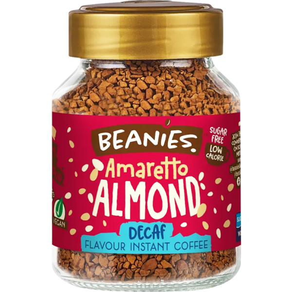 Разтворимо кафе Beanies с аромат на бадеми Безкофеин, 50гр.