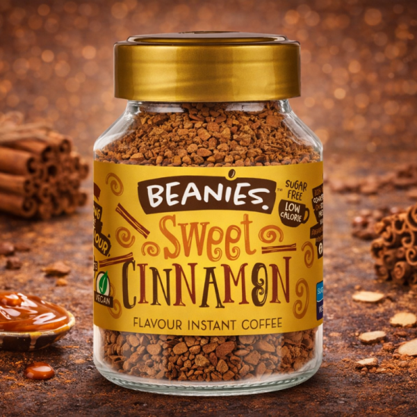 Разтворимо кафе Beanies с аромат на сладка канела, 50гр.