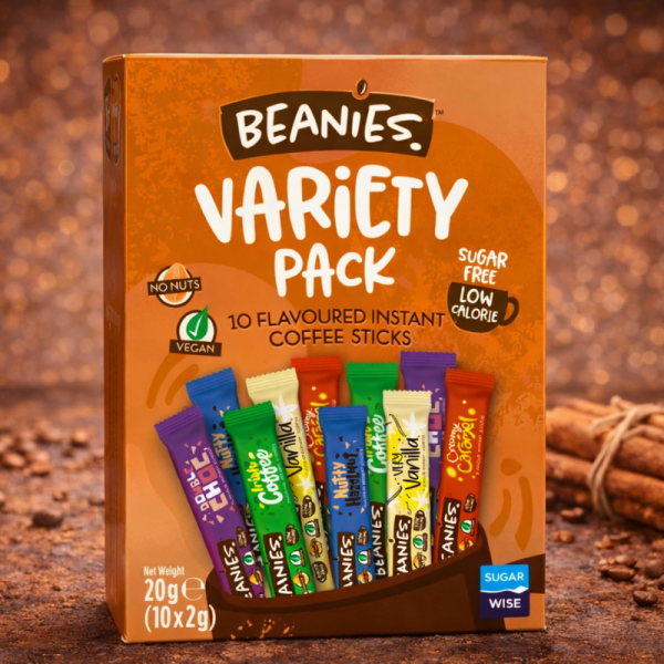 Разтворимо кафе Beanies Mix, 10 пакетчета x 2 гр.