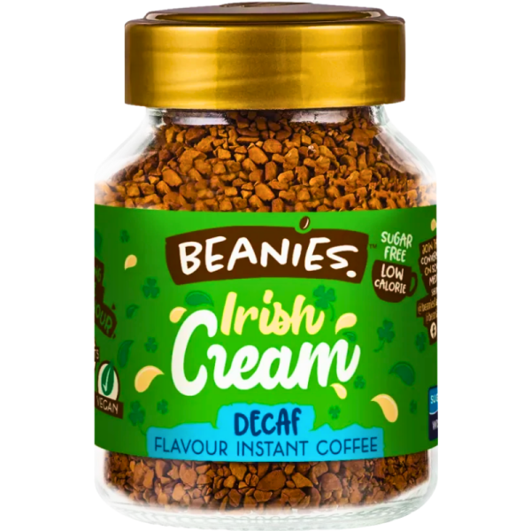 Разтворимо кафе Beanies с аромат на ирландско капучино Безкофеин, 50гр.