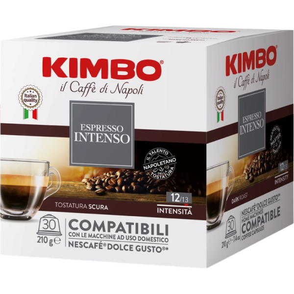 Кафе капсули Kimbo Intenso съвместими с Dolce Gusto, 30 капсули