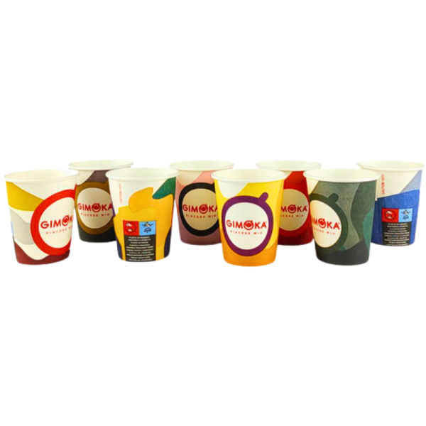 Картонени чаши 180/6 Gimoka, 3000бр