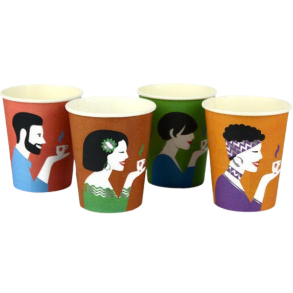 Картонени чаши 180/6 Ковим микс, 3000бр