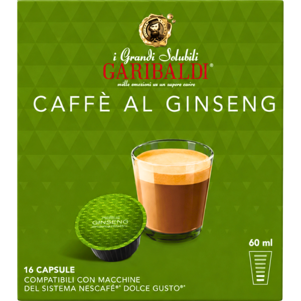 Кафе капсули Garibaldi Caffe Al Ginseng Dolce Gusto, 16 капсули
