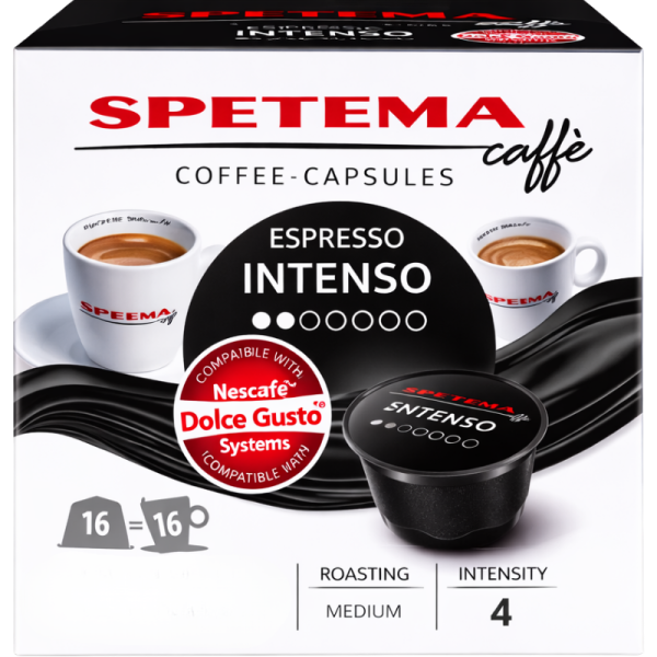 Кафе капсули Spetema Ristrettо, Intenso с подарък 1 кутия Cortado съвместими с Dolce Gusto, 48 капсули