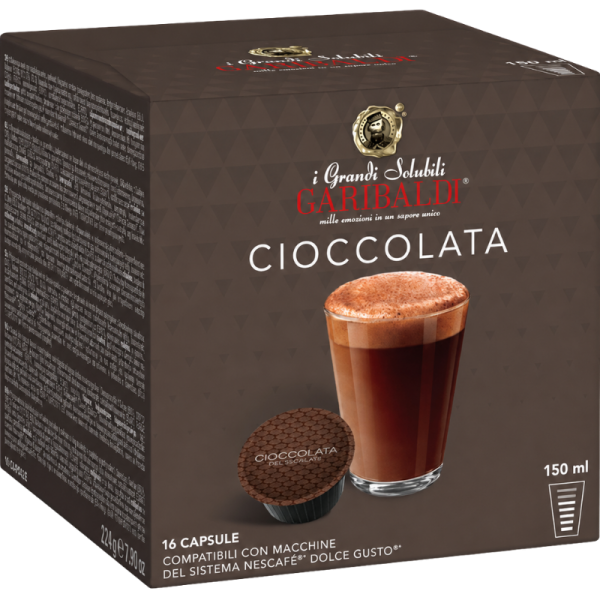 Капсули Garibaldi Cioccolata съвместими с Dolce Gusto, 16 капсули