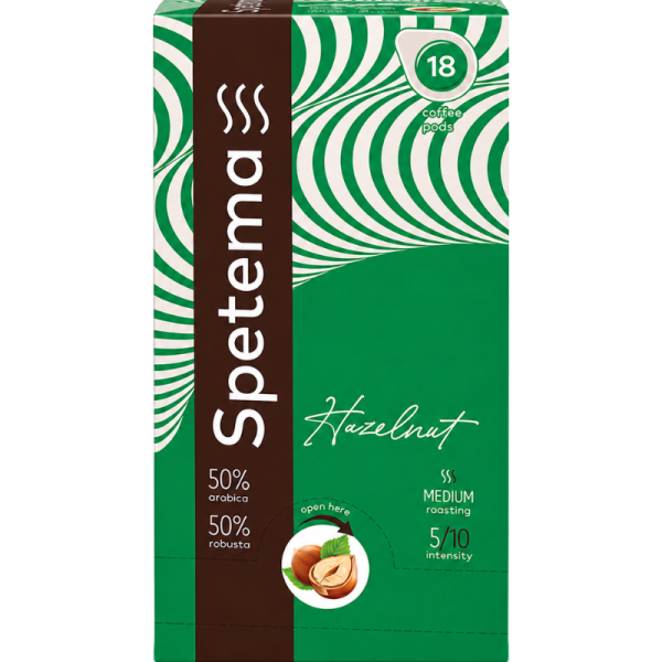 Кафе дози Spetema Hazelnut съвместими с E.S.E, 18 дози