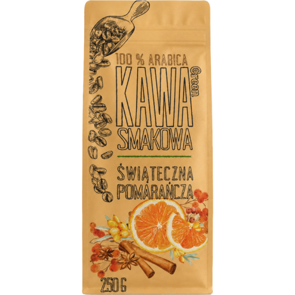 Кафе на зърна Green Touch с нотки на Портакал, 0.250кг