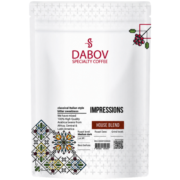 Кафе на зърна Dabov Specialty Coffe Impressions, 0.208кг