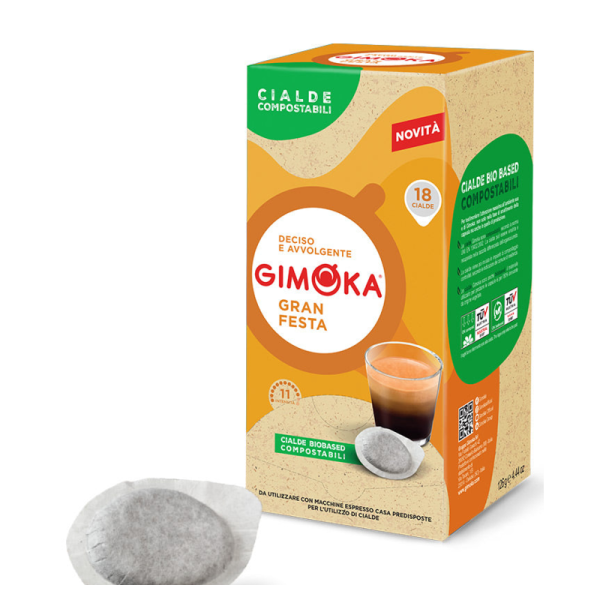 Gimoka Gran Festa E.S.E. 18 бр - кутия и хартиена кафе доза