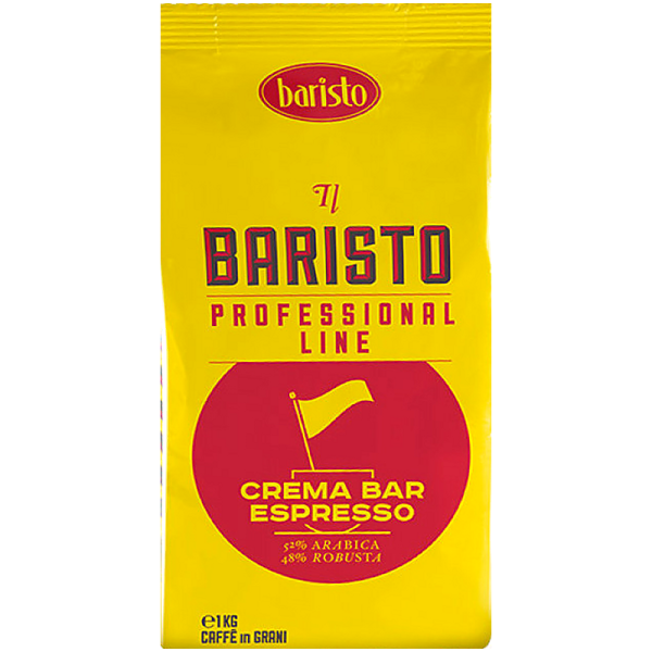 Кафе на зърна Baristo Crema Bar Espresso, 1 кг, 52% Арабика
