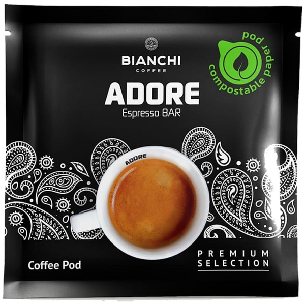 Кафе дози Bianchi Adore Espresso BAR E.S.E., 100 бр., 90% Арабика и 10% Робуста