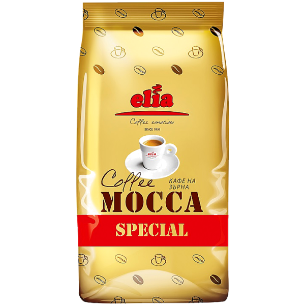 Кафе на зърна Elia Mocca, 1 кг, Арабика и Робуста