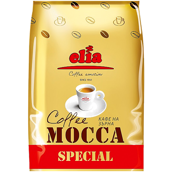 Кафе на зърна Elia Mocca, 1 кг, Арабика и Робуста