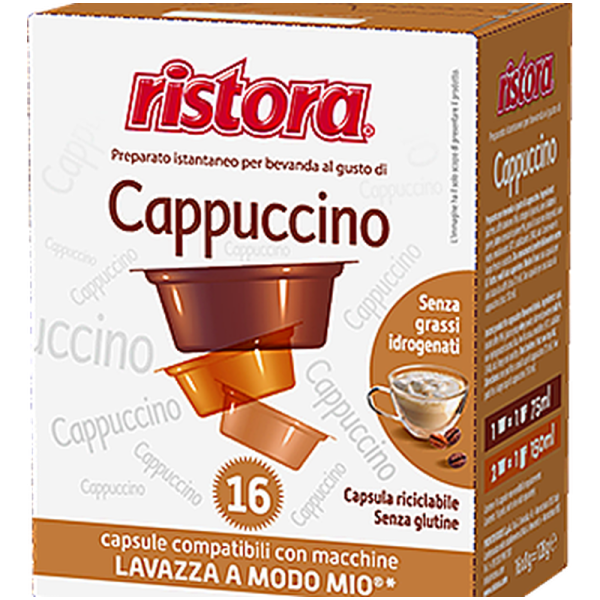 Капсули Ristora Cappuccino за Lavazza A Modo Mio, 16 бр.