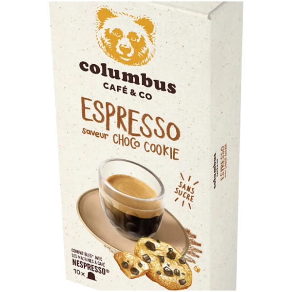 Кафе капсули Columbus Espresso Choco Cookie за Nespresso Original, 10 бр., 100% Арабика