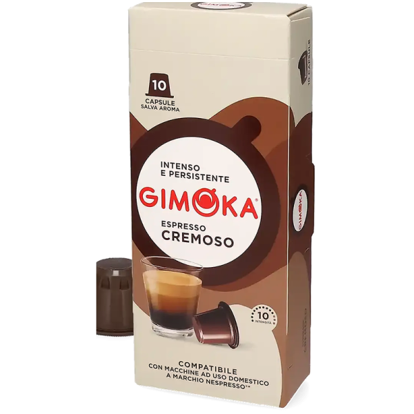 Кафе капсули Gimoka Cremoso за Nespresso Original, 10 бр., Арабика и Робуста