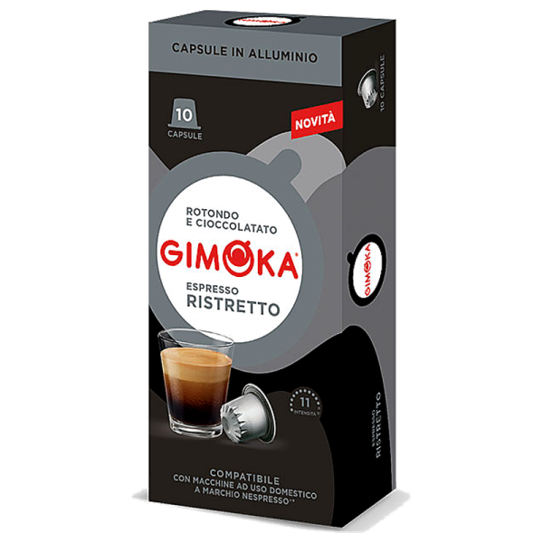 Кафе капсули Gimoka Ristretto за Nespresso Original, 10 бр., Арабика и Робуста