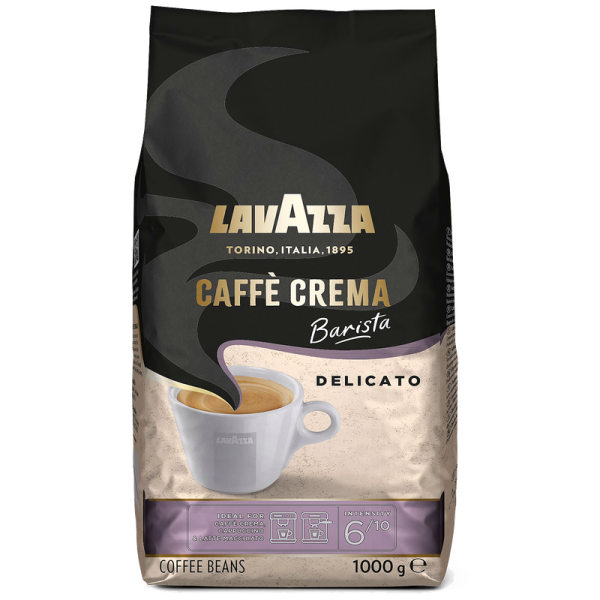 Кафе на зърна Lavazza Caffè Crema Barista Delicato, 1 кг, Арабика и Робуста