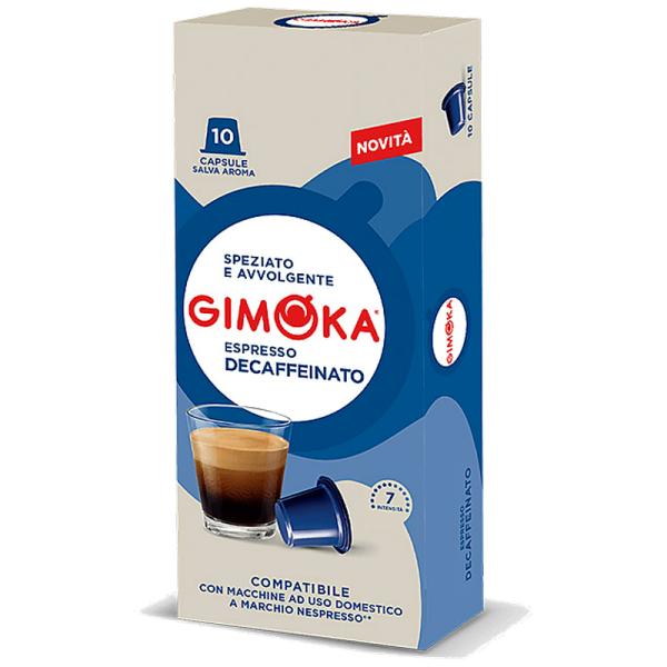 Кафе капсули Gimoka Soave Decaffeinato за Nespresso Original, 10 бр., без кофеин