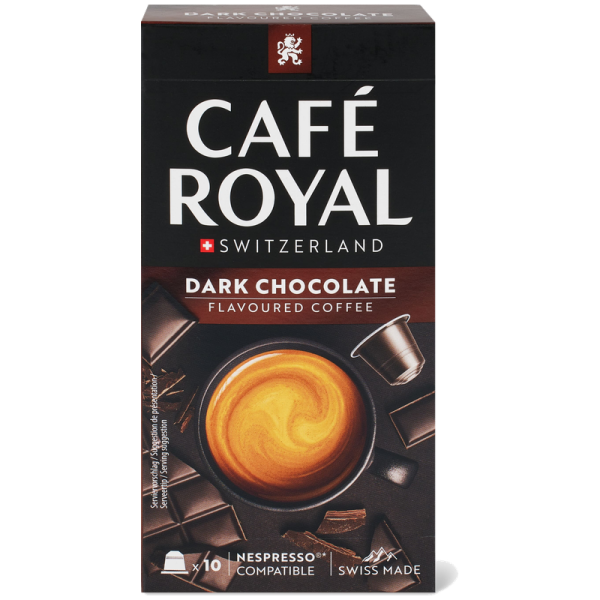 Кафе капсули Cafe Royal Dark Chocolate за Nespresso Original, 10 бр., 100% Арабика