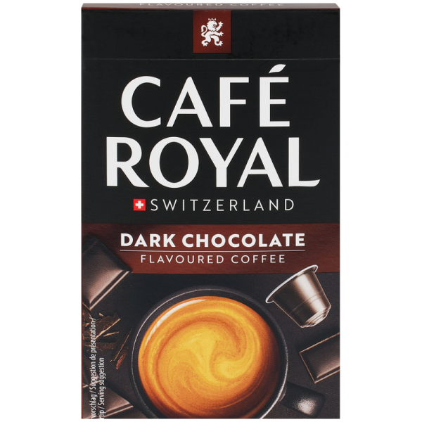 Кафе капсули Cafe Royal Dark Chocolate за Nespresso Original, 10 бр., 100% Арабика