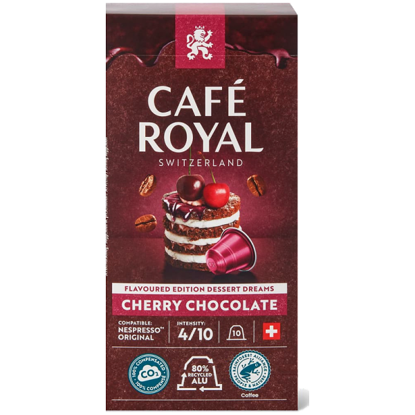 Кафе капсули Cafe Royal Cherry Chocolate за Nespresso Original, 10 бр., 100% Арабика