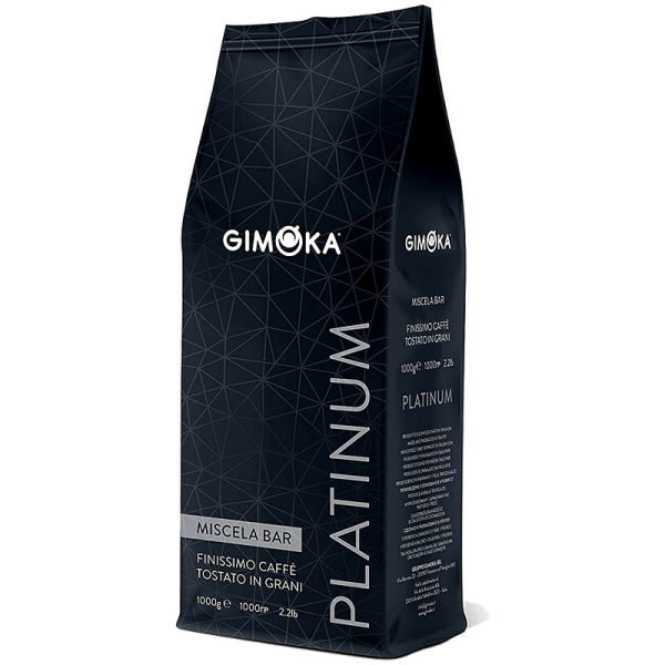 Кафе на зърна Gimoka Platinum, 1 кг, 70% Арабика и 30% Робуста