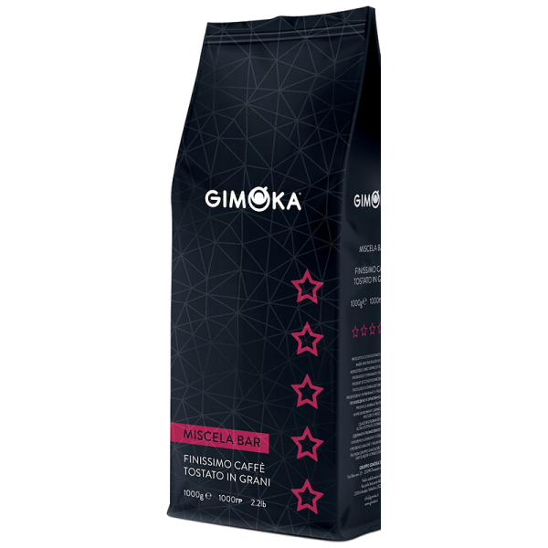 Кафе на зърна Gimoka 5 Stelle (Five Stars), 1 кг, 80% Арабика и 20% Робуста