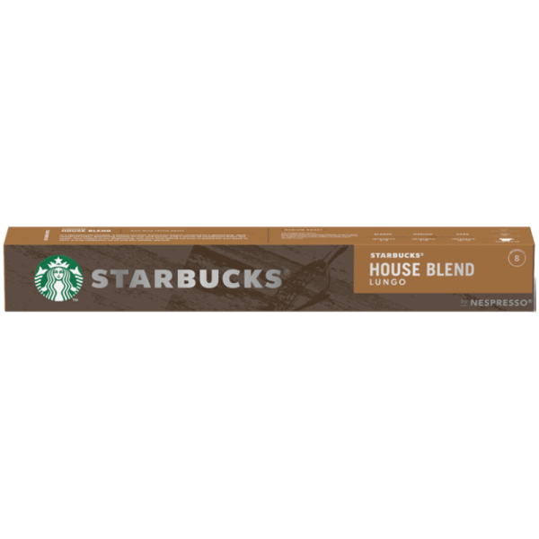 Кафе капсули Starbucks, Lungo House Blend,10бр.,Nespresso