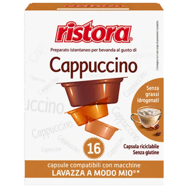 Кафе капсули Ristora Cappuccino за A Modo Mio, 16 бр.
