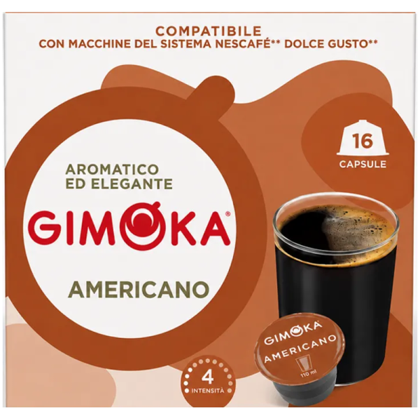 Кафе капсули Gimoka Americano за Dolce Gusto, 16 бр.