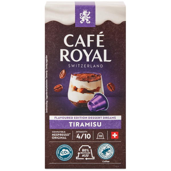 Кафе капсули Cafe Royal Tiramisu за Nespresso Original, 10 бр., 100% Арабика