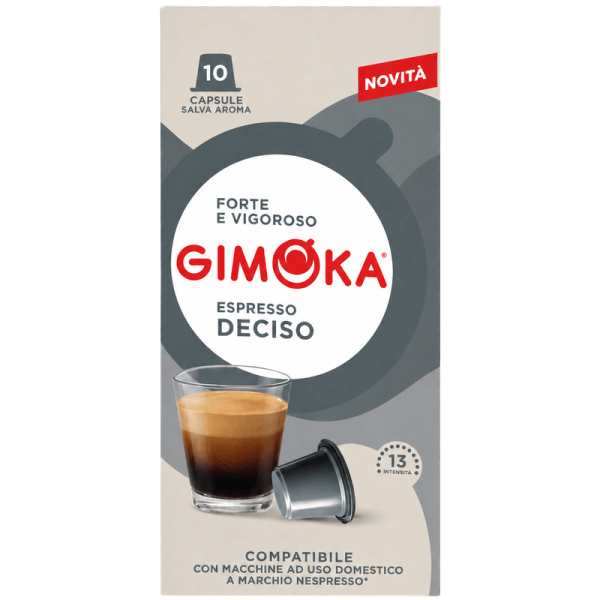 Кафе капсули Gimoka Deciso съвместими с Nespresso,10бр.