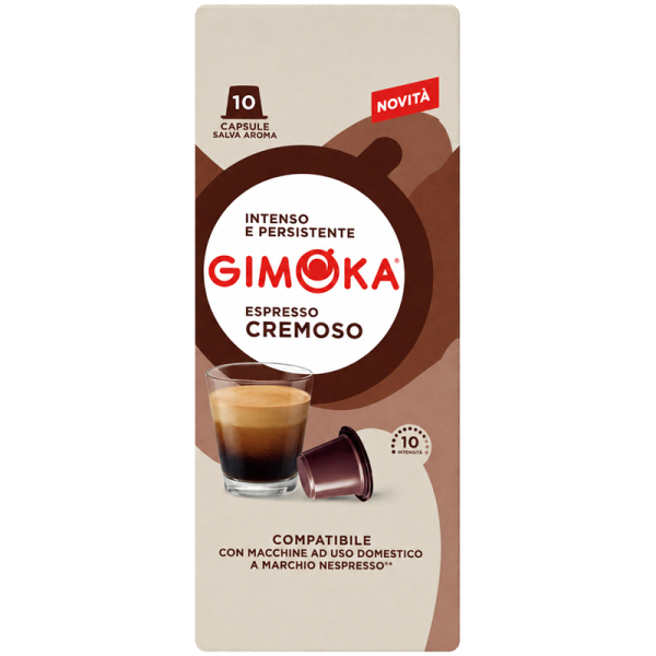 Кафе капсули Gimoka Cremoso съвместими с Nespresso,10 бр.