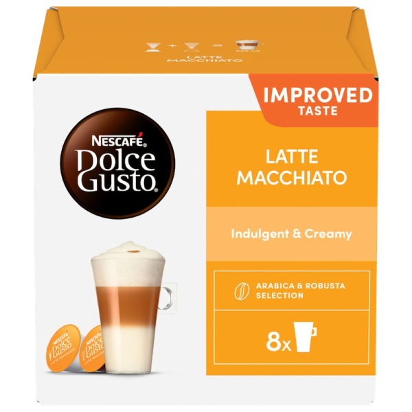 Кафе капсули NESCAFÉ Dolce Gusto Latte Macchiato, 16 бр. (8 напитки)