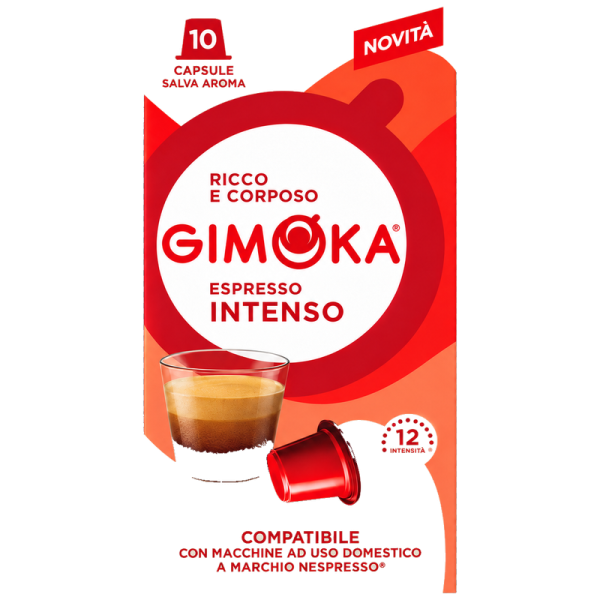 Кафе капсули Gimoka Intenso съвместими с Nespresso,10 бр.
