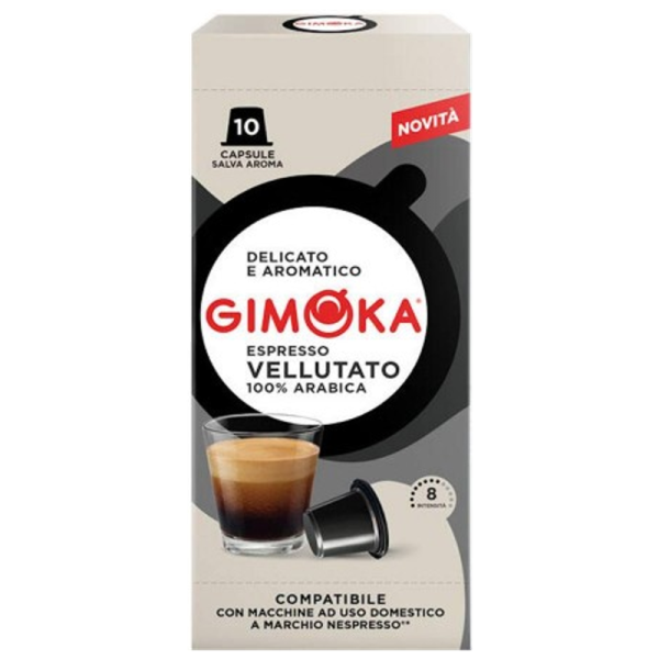 Кафе капсули Gimoka Vellutato съвместими с Nespresso,10бр.