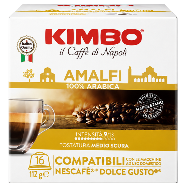 Кафе капсули Kimbo Amalfi съвместими с Dolce Gusto, 16 бр.