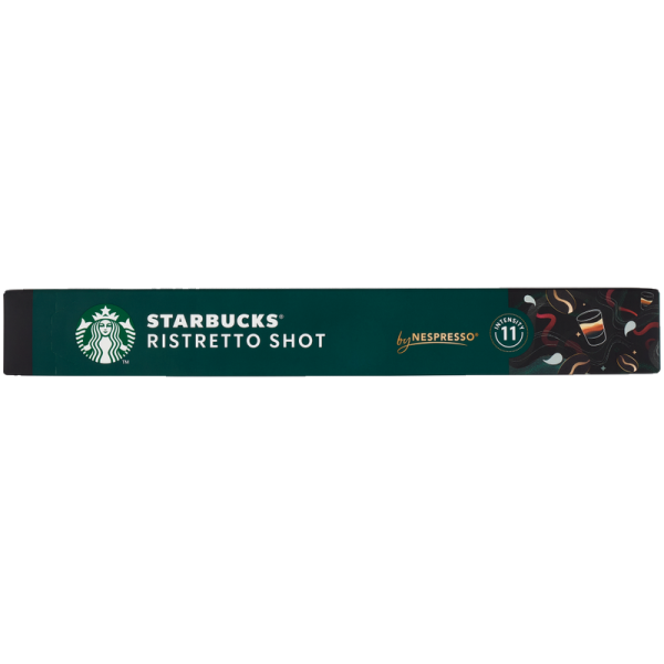 Кафе капсули Starbucks Ristretto Shot за Nespresso Original, кутия с 10 алуминиеви капсули, 57 г