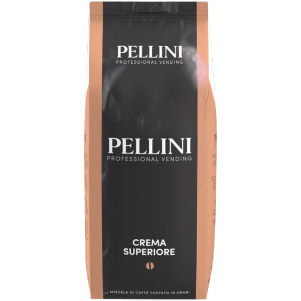 Кафе на зърна Pellini Crema Superiore 1 кг – италиански бленд Арабика и Робуста на цели зърна